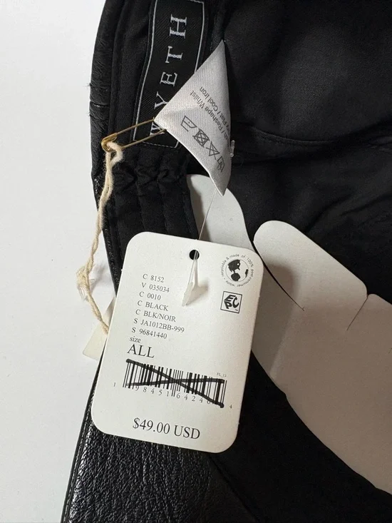 NWT Wyeth Hailey Faux Leather Baseball Cap - Picture 10 of 12